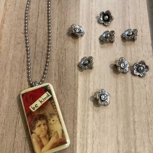 Vintage Domino Necklace plus Pendants